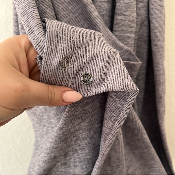 Lululemon Vinyasa Lilac Heathered Coal Wee Stripe Scarf - Picture 5 of 5